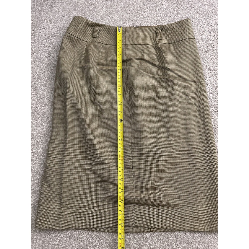 Ann Taylor Loft Pencil Skirt Womens 4 Brown Wool Blend Career Business Excellent - Picture 5 of 9